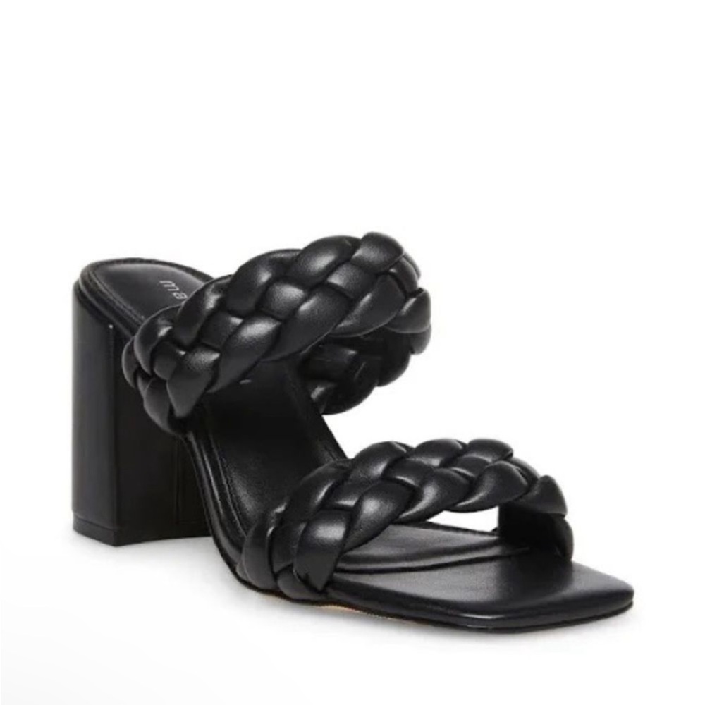Madden Girl Black Braided Heels